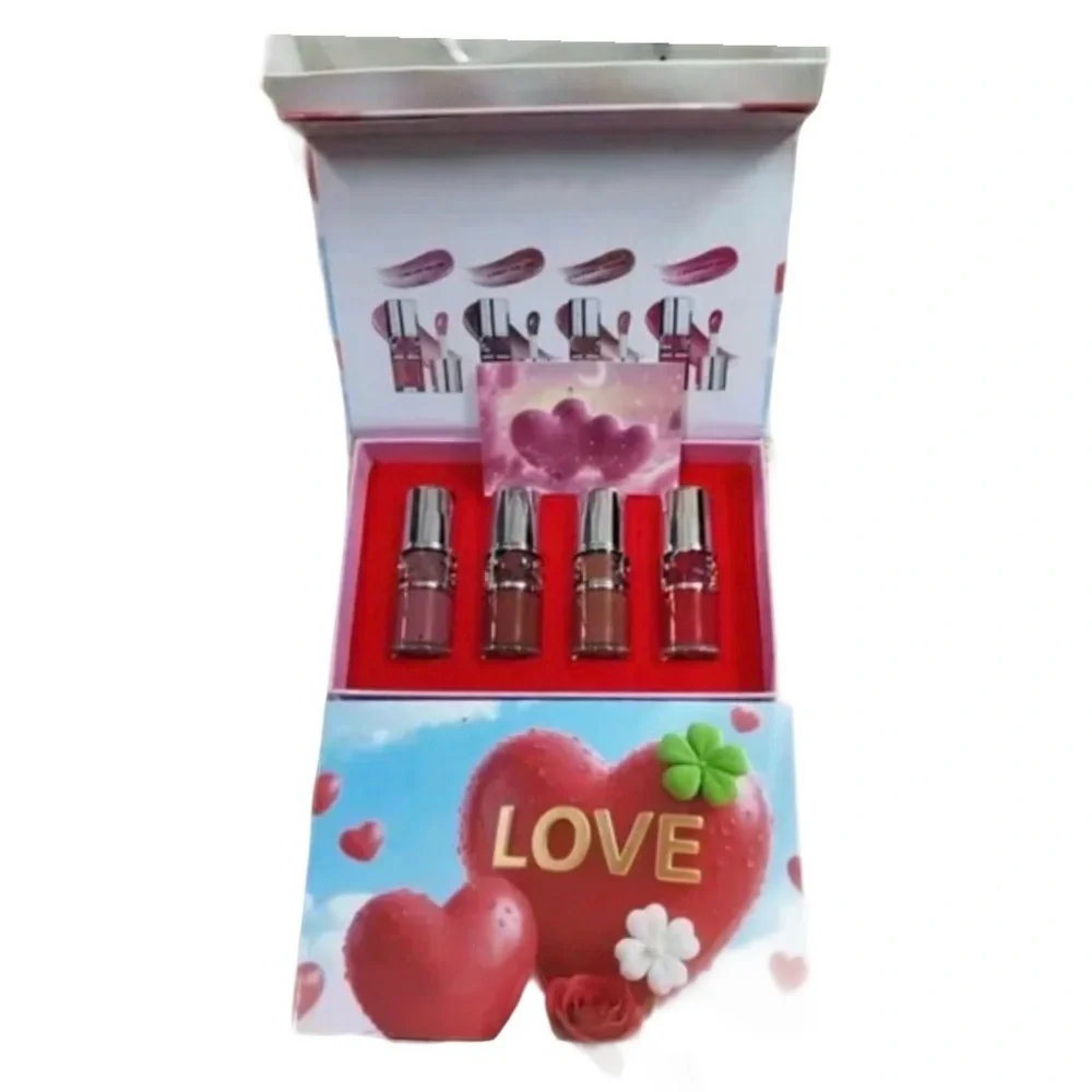 4pc Yves Saint Laurent YSL Loveshine plumping lip oil gloss 4pc set